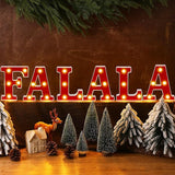 6 Pcs Falala Christmas Decorations Indoor Christmas Neon Lights up