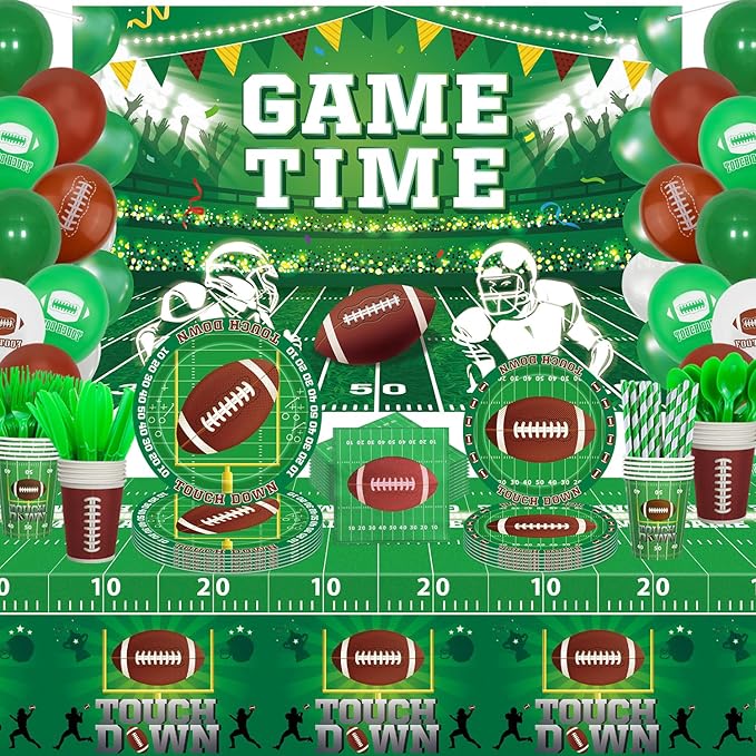 200 Pack Football Birthday Party Decorations Football Party Supplies