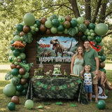 Dinosaur Birthday Party Decorations Includes Green and brown balloon