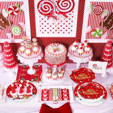 Christmas Party Decorations Including Merry Christmas Paper Plates