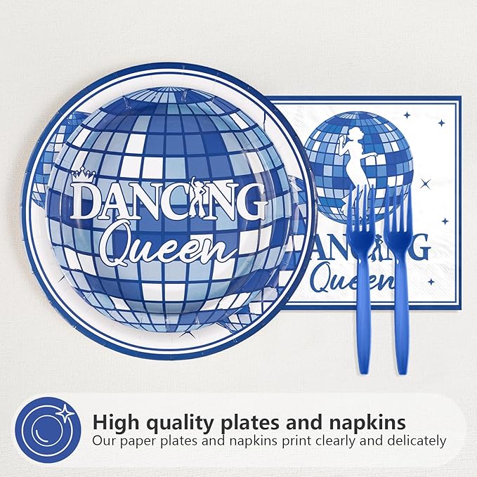 96Pcs Dancing Queen Party Decorations Mamma Mia Bachelorette Plates