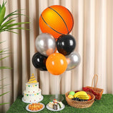 Basketball Party Balloons Stand Kit 2 Sets With 2 Basketball Ball