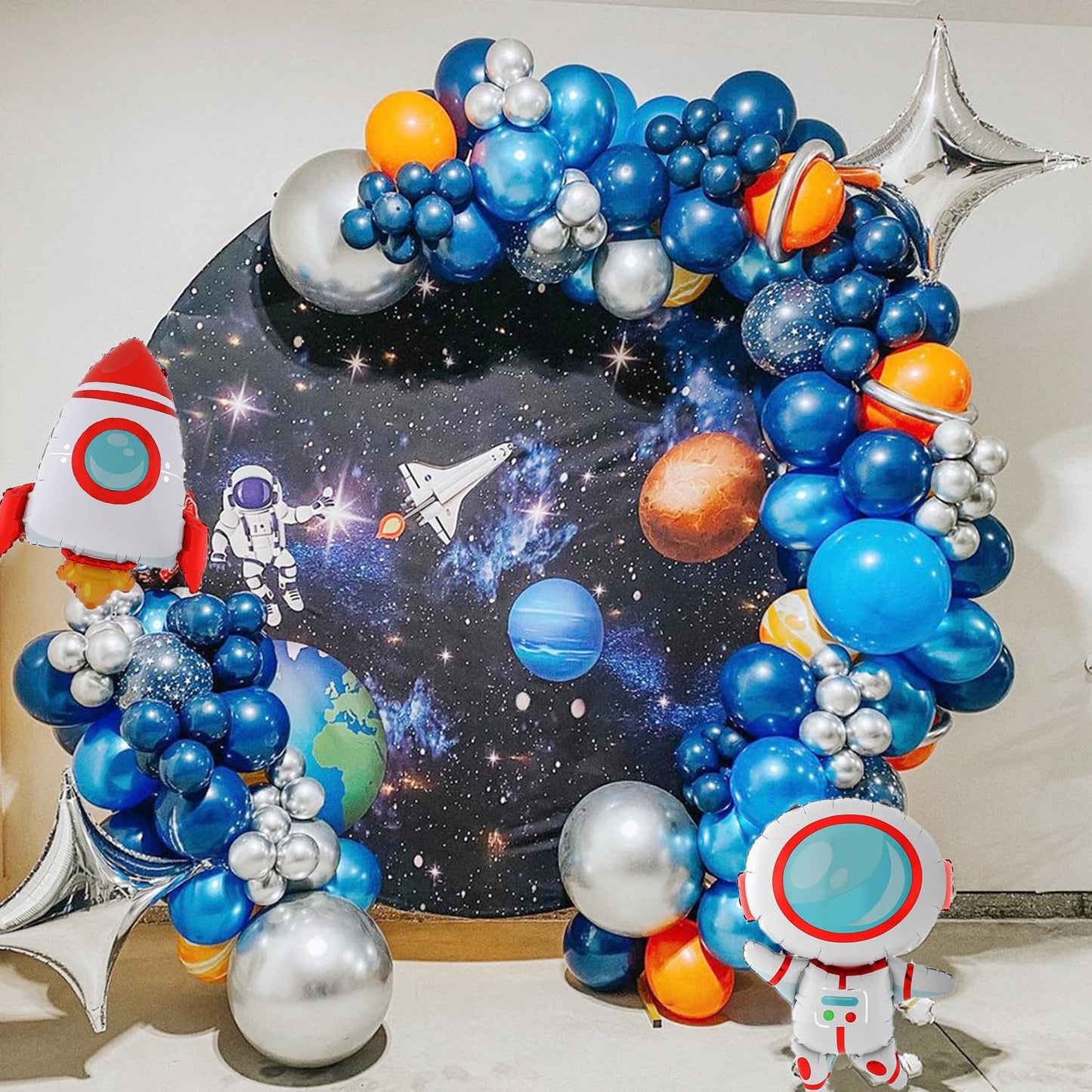 Outer Space Birthday Party Decorations 146Pcs Astronaut Balloon Arch