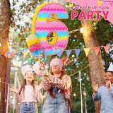Number 6 Pinata for Birthday Party Decorations Unicorn Mermaid Theme