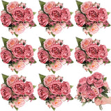 8 Bundles Artificial Peonies Flowers Boho Faux Flowers Arrangements #1