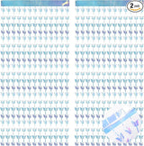 BRAVESHINE Iridescent Hanging Butterfly Foil Fringe Curtain - 2 Pack