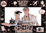 Retirement Party Photo Booth Props Kit - 37pcs Paper Photo Props 1