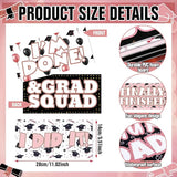24 Designs Graduation Photo Booth Props Double Sided 11x5.51''
