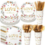 24 Set Love Is in Bloom Wildflower Bridal Shower Decorations