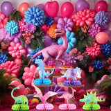 Dinosaur Baby Shower Centerpieces 12 PCS Dino Party Honeycomb