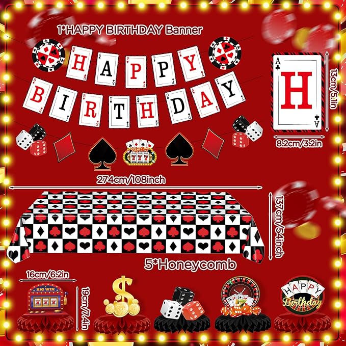 Casino Theme Party Decorations Casino Birthday Party Supplies
