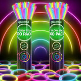 200 Ultra Bright Glow Sticks Bulk - Halloween Glow in the Dark Party