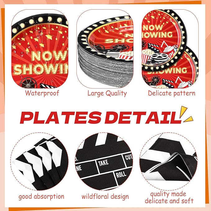 452 Pcs Movie Night Party Decorations Supplies Set Include Movie