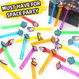 24Pcs Space Bubble Wands for Kids Astronaut Party Favors Supplies