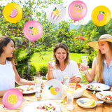 Aoriher 63 Pcs Lemon Balloons Lemonade Party Decorations Yellow Pink