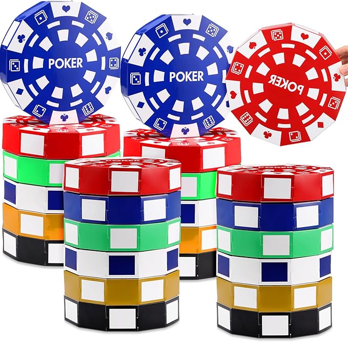 12 Pcs Casino Theme Party Decorations 9 Inch Large Poker Chip Favor