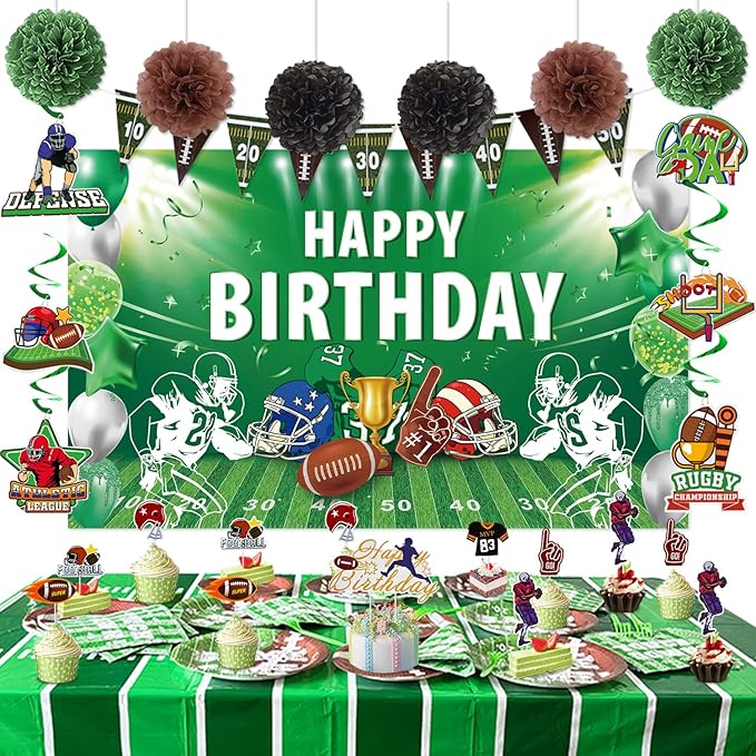 Football Birthday Party Decorations Football Party Supplies Kit