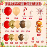 Christmas Balloon Arch Kit Xmas Beige Red Balloon Garland Apricot