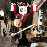 One Rocks High Chair Banner Rock And Roll 1st Birthday Party