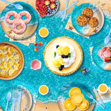 Beach Party Decorations Pool Party Plates and Napkins Sets 300 GSM