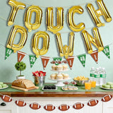 11 Pcs Football Party Decorations Kit Touchdown Letter Foil Balloon