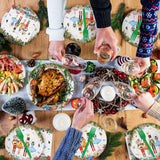 96 Pieces Christmas Ballet Party Tableware Set – Festive Disposable