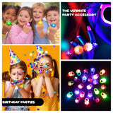 Kangaroo 24 Pack LED Light up Rings for Kids Bulk - Flashing Colorful