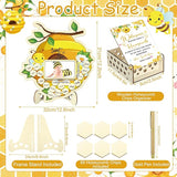 63 Pcs Bee Baby Shower Guest Book Alternatives Set Baby Shower