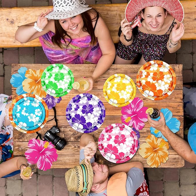 Luau Party Decorations Hawaiian Plates and Napkins Party Supplies