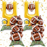 4 Pcs Football Party Decorations 5 ft Standing Football Balloons