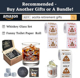 Retirement Gifts for Men Whiskey Glass Set The Legend Has Retired
