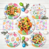 150PCS Easter Plates and Napkins Sets Disposable Easter Party