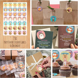 Glittery Garden Woodland Themed Christmas Party Hats Making Kit c/w