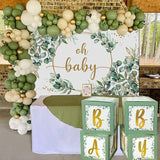 263 Pc Sage Green Baby Shower Decorations Boy Or Girl Gender Neutral