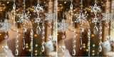 18pcs Crystal Christmas Ornaments for Tree Decorations-Hanging