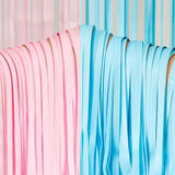 BRAVESHINE Tinsel Photo Backdrop Curtains - 2 Pack 3.2x8.2ft Pastel