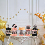 65th Birthday Decorations for Women, 9PCS Vintage Honeycomb