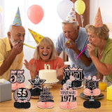 55th Birthday Party Decorations - 9PCS Vintage 55th Birthday Table