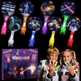 Sauyoza 36 Pack Space Party Favors LED Finger Lights for Boys, Star