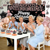 Retirement Party Decorations Rose Gold Happy Retirement Decorations