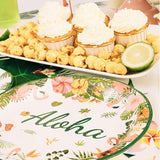 Hawaiian Party Tableware Set Tropical Luau Party Decorations