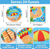 Summer Party Supplies Serves 24 Beach Luau Party Paper Plates