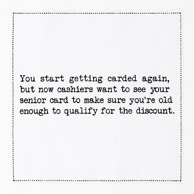 Five Star Funny 60th Birthday Quotes | White Cotton Cocktail Napkins