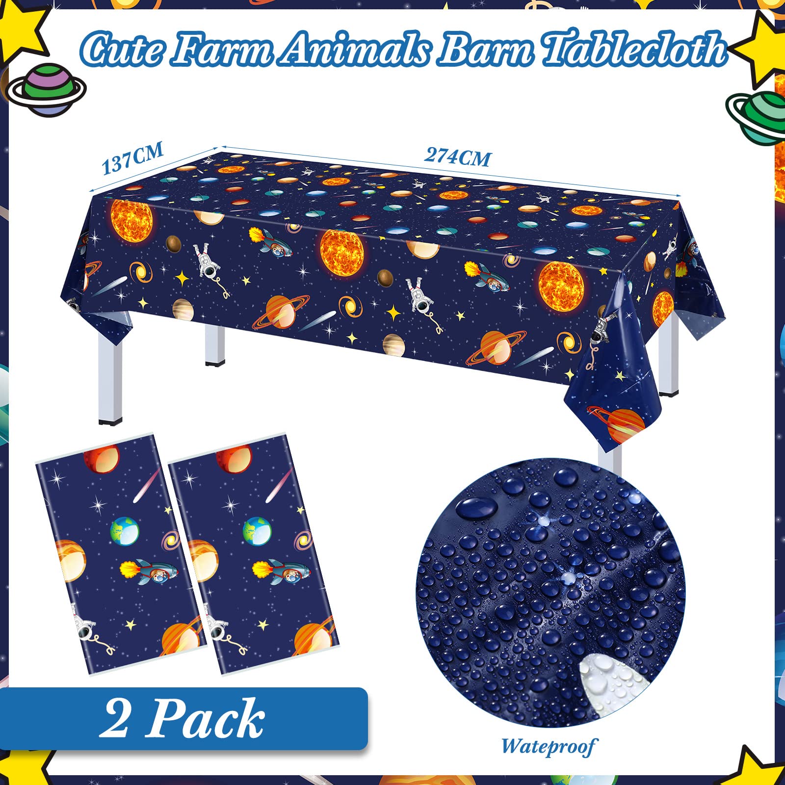 Outer Space Birthday Party Supplies Serve 24 Space Party Tableware