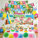 Luau Hawaiian Retirement Party Decorations Tropical Happy Retirement