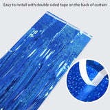 Melsan Graduation Decorations 2026, Tinsel Curtain Backdrop for