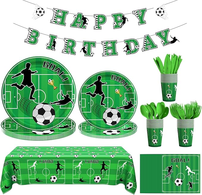 Soccer Birthday Decorations 170 Pcs Soccer Party Decorations