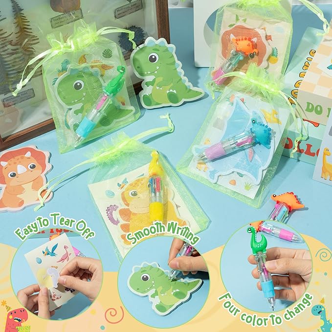 Dinosaur Stationery Party Gift 24 Pack Spring Stuffers Prizes with