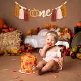 Pumpkin Tassel High Chair Banner 1st Birthday Decorations Fall