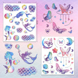 Ozepao Glitter Temporary Tattoos for Girls, 12 Sheets of Mixed